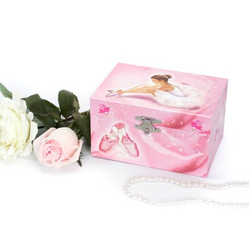 Coffret Musical Phosphorescent Ballerine - Rose