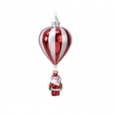 Balloon glass santa