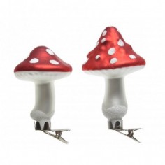 Mushroom on clip glass dots 2ass