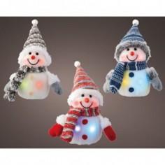 LED figure pvc snowman flashing effect BO indoor 3ass