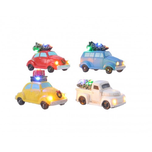 LED car polyresin cars indoor