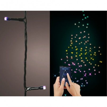 LED App-controlled dancing lights app colour changing effects outdoor