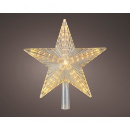 LED treetopper plastic star steady indoor