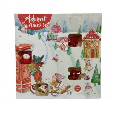 Advent calendar glass christmas design