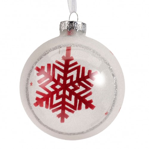 Bauble glass glitter felt hanger...