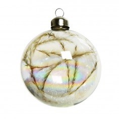 Bauble glass iridescent...