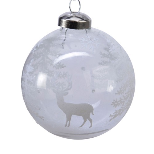 Bauble glass fading trees, reindeer,...