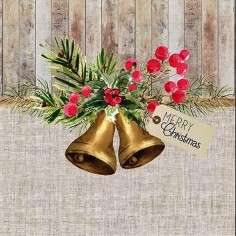 Napkin 33 Christmas Bells