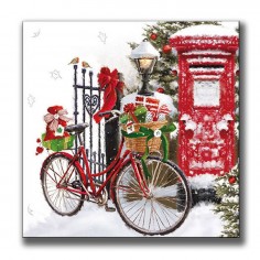 Napkin 33 Bike In Snow FSC Mix