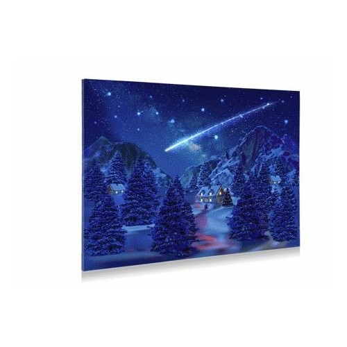 Background Lighted Canvas Falling Star Effect