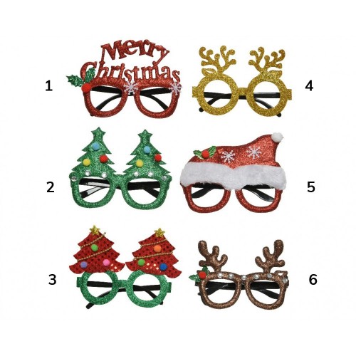 Accessoires plastic Sunglasses Christmas