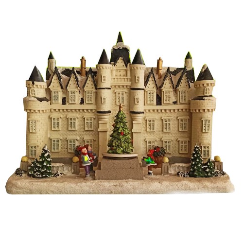 French castle Led christmas scene