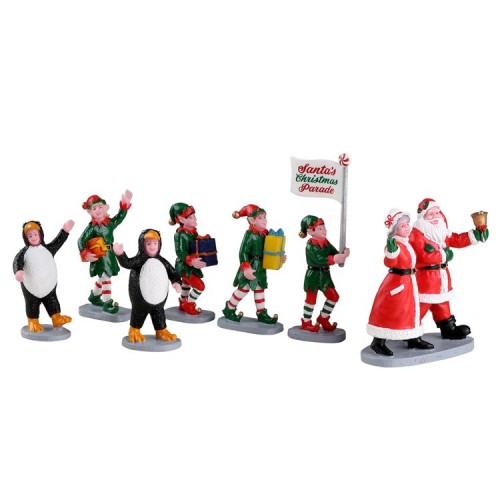 Santa'S Elf Parade Set Of 7