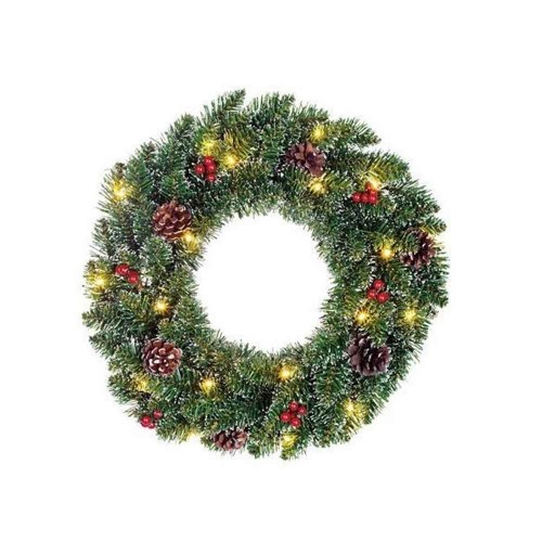 Creston wreath led battery operated...