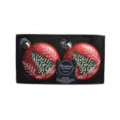 Pack 2 Bauble matt color...