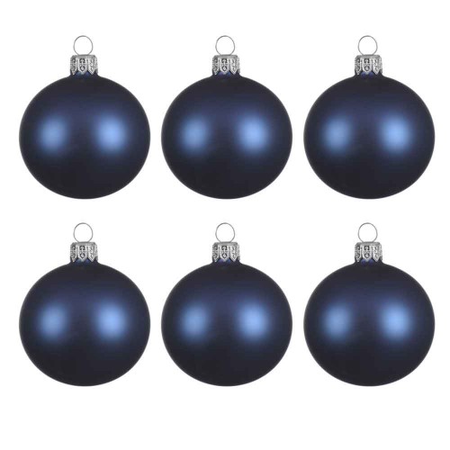 bolas de navidad azul mate