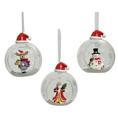 Bauble glass christmas figures