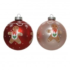 Bauble glass matt gingerbread