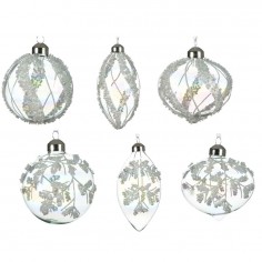 Ornament glass glitter...