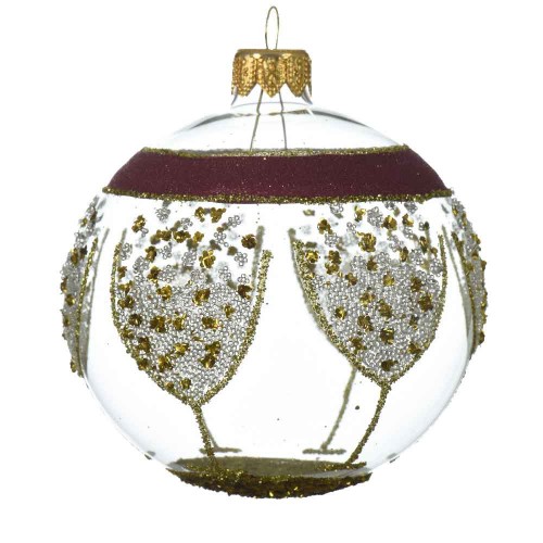 Bauble glass champagne