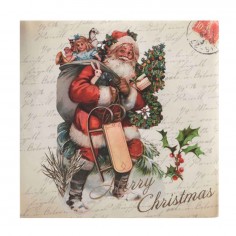 Napkin paper vintage Santa...