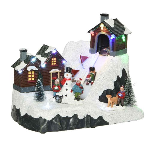 LED scenery Holiday adventure snowman