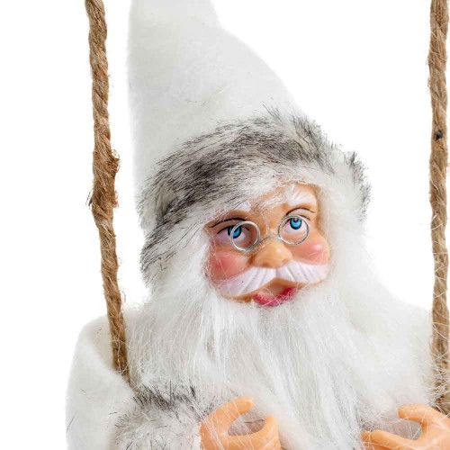 Santa felt merry x-mas white