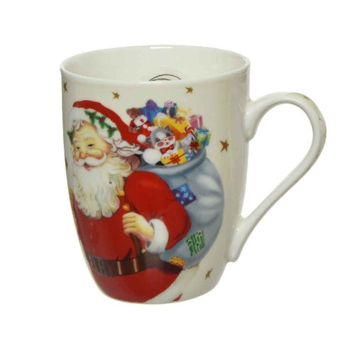 Taza porcelana Mug Santa y Regalos