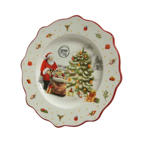 Plate dolomite santa 20,30cm