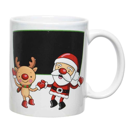 Taza blackboard santa