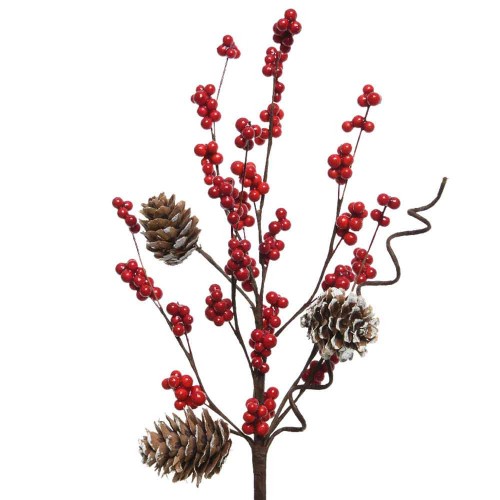 Spray foam berries- pinecones