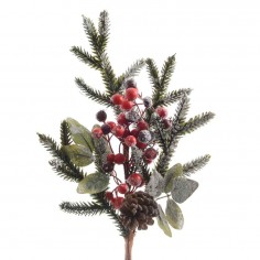 Spray pe frosted pinecones-...