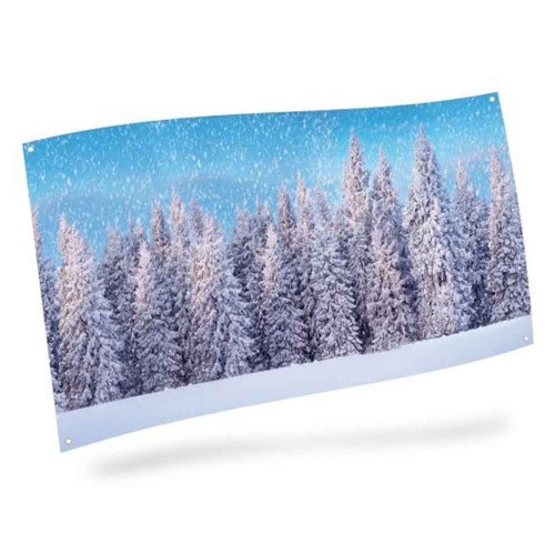 Background Cloth - Snow Forest 150X75Cm