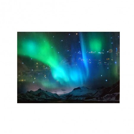 Northern lights light clearance up canvas