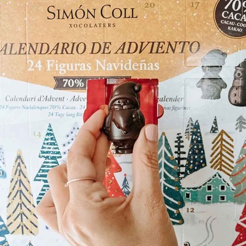 Calendario Adviento Figuras 3D Chocolate 70% 216g