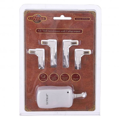 Switch adapter 4,5 volt 4 plugs out Luville female