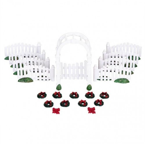 Plastic Arbor & Picket Fences Lemax