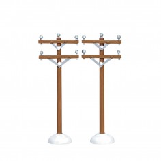 TELEPHONE POLES, SET OF 2