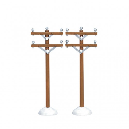 TELEPHONE POLES, SET OF 2