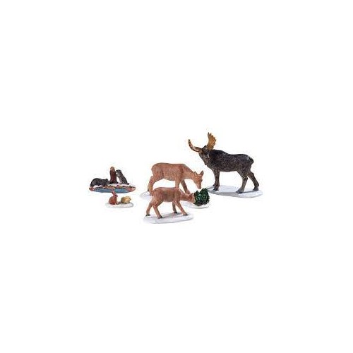 WILD ANIMALS, SET OF 5