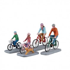 FAMILY BIKE RIDE, SET OF 4