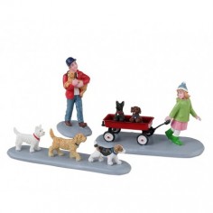 PUPPY PARADE, SET OF 3