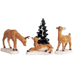 DAD AND FAWNS, SET OF 4