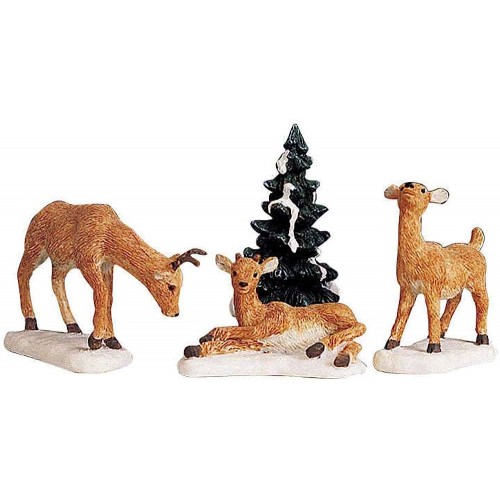 DAD AND FAWNS, SET OF 4
