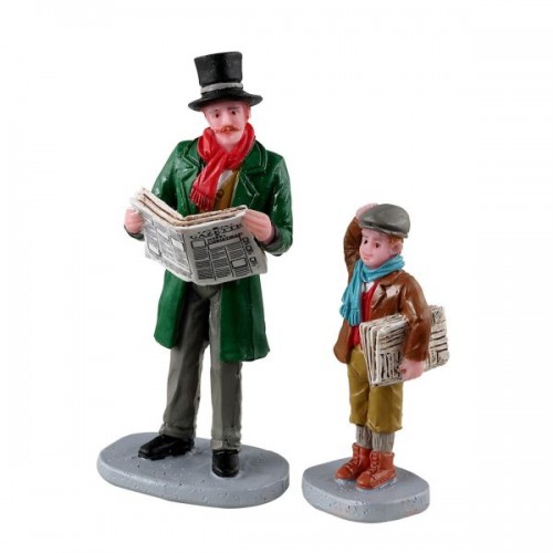 MERRY NEWSBOY, SET OF 2