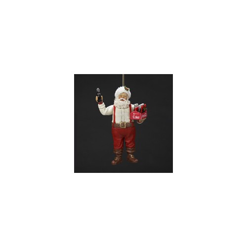 5"coca-cola santa holding six pack.