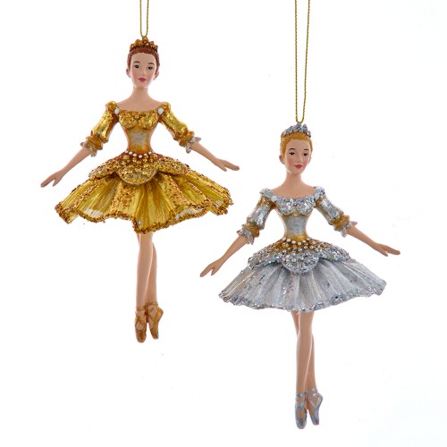 Gold & silver ballerina 13,97cm