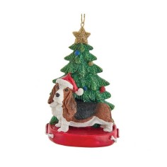 Bassett Hound Christma 11cm