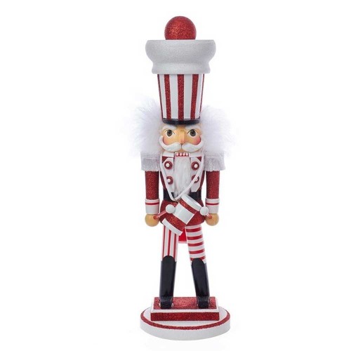 17" Soldier red white nutcracker