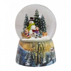 Porcelain snow globe "Build...